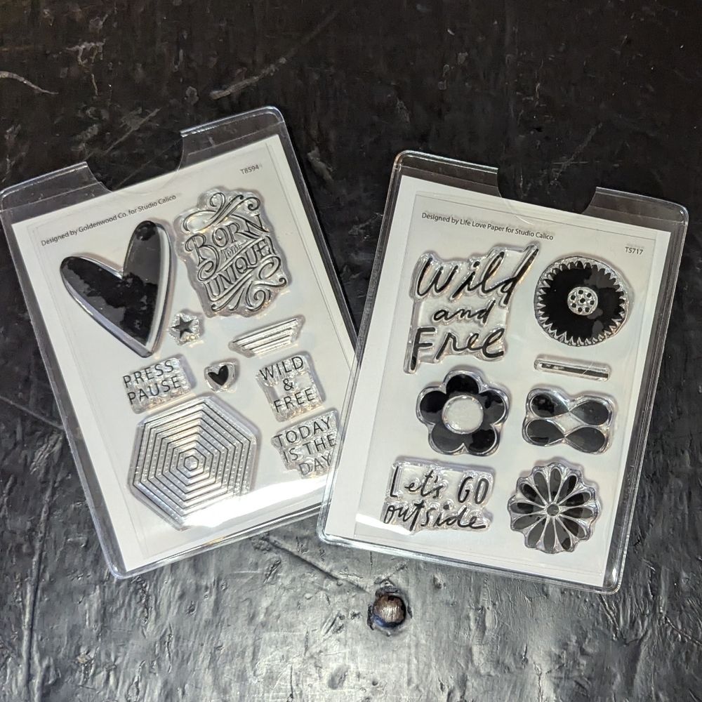 Studio Calico Set of 2 3x4" Stamp Sets